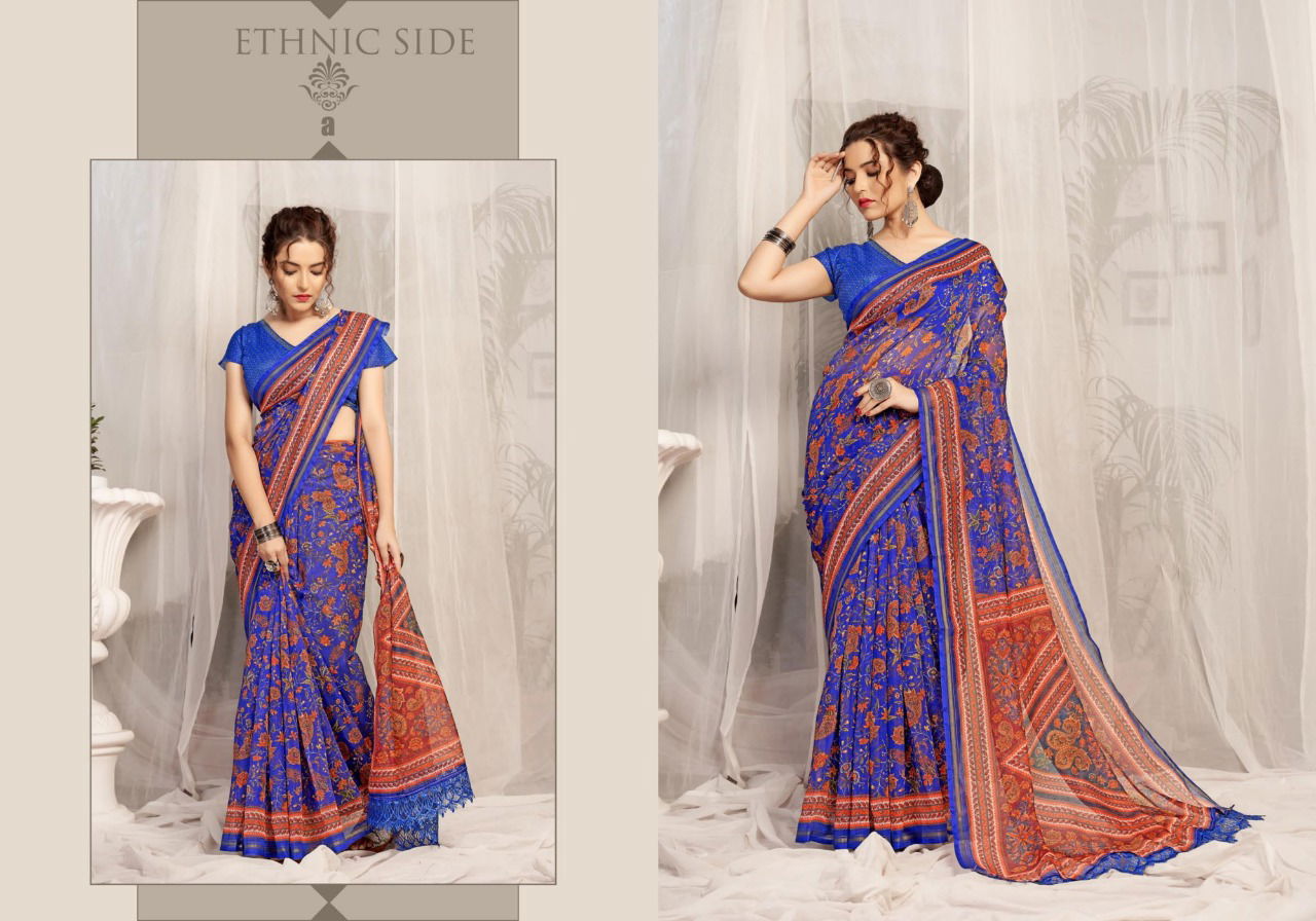 Ynf Novelty Digital Printed Designer Casual Wear Fancy Saree Collection